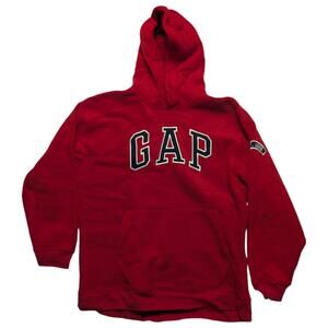 Gap Kids Hoodie Boys XXL Red Spell Out Pullover Cotton Blend Outdoor